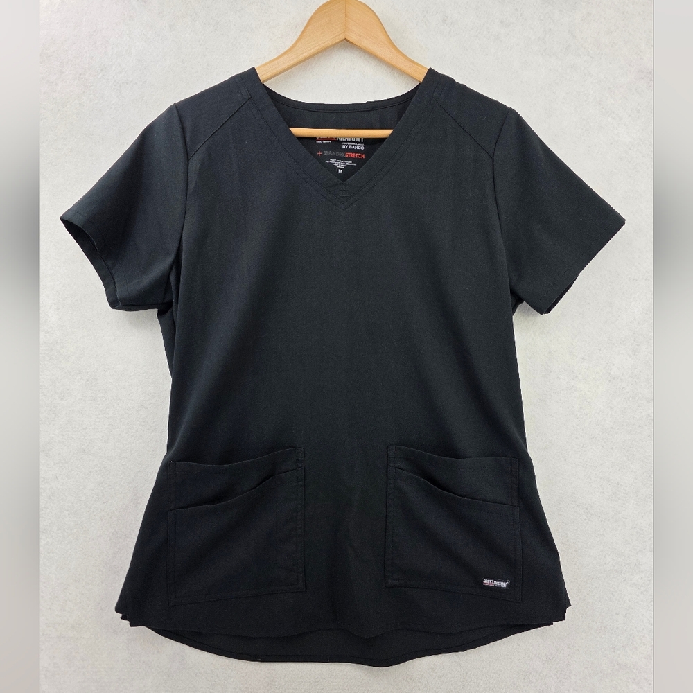Grey's Anatomy Spandex Stretch Emma 4 Pocket V-neck Scrub Top Size Medium - Picture 6 of 11
